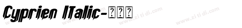 Cyprien Italic字体转换